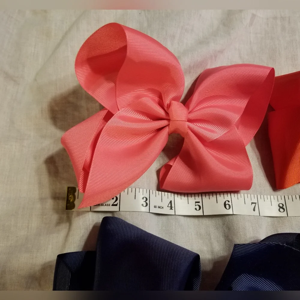 Lot of 3 Jumbo girls Bows for hair